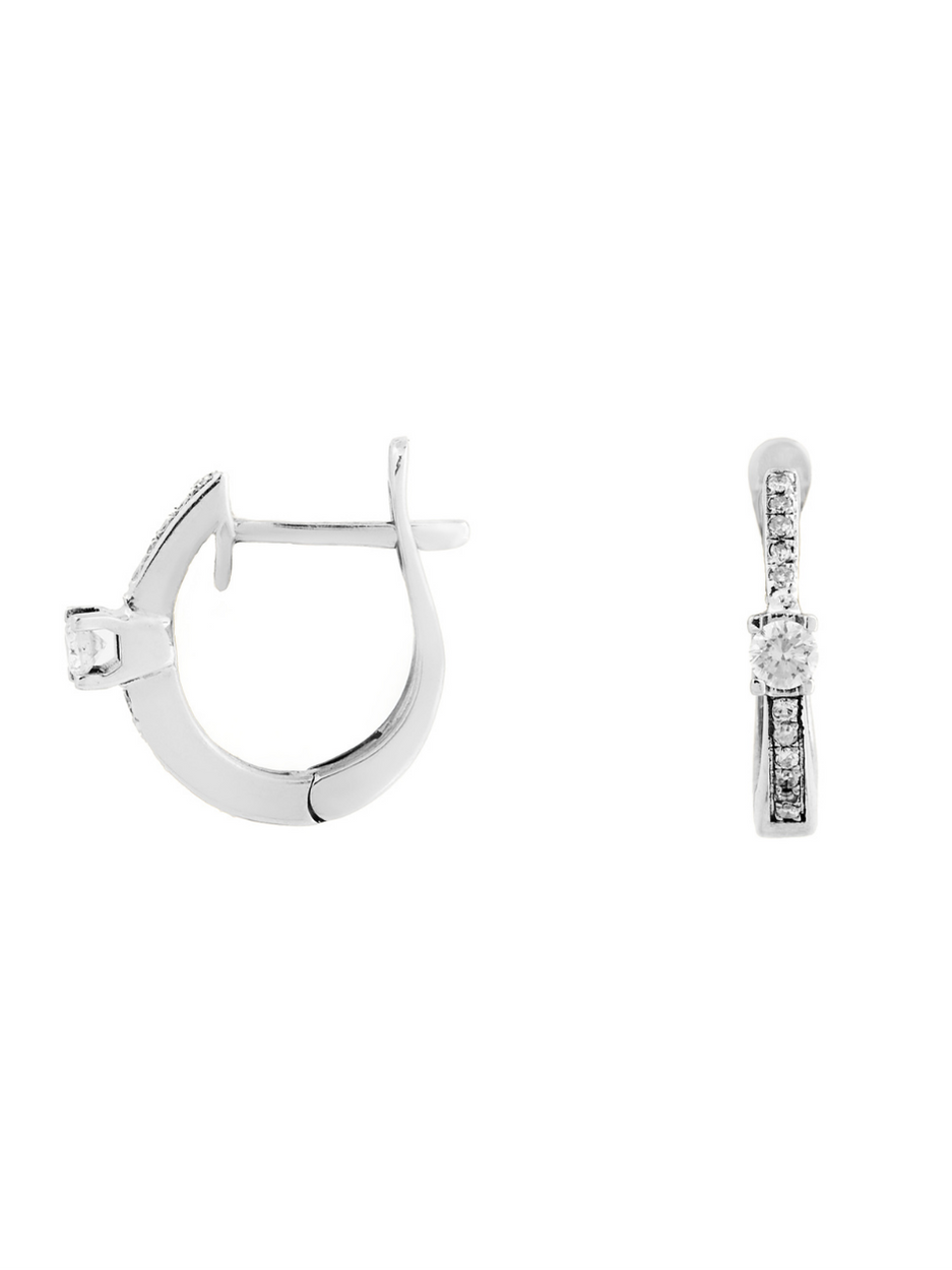 0.20 Karat Orionis Pırlanta Huggie Küpe