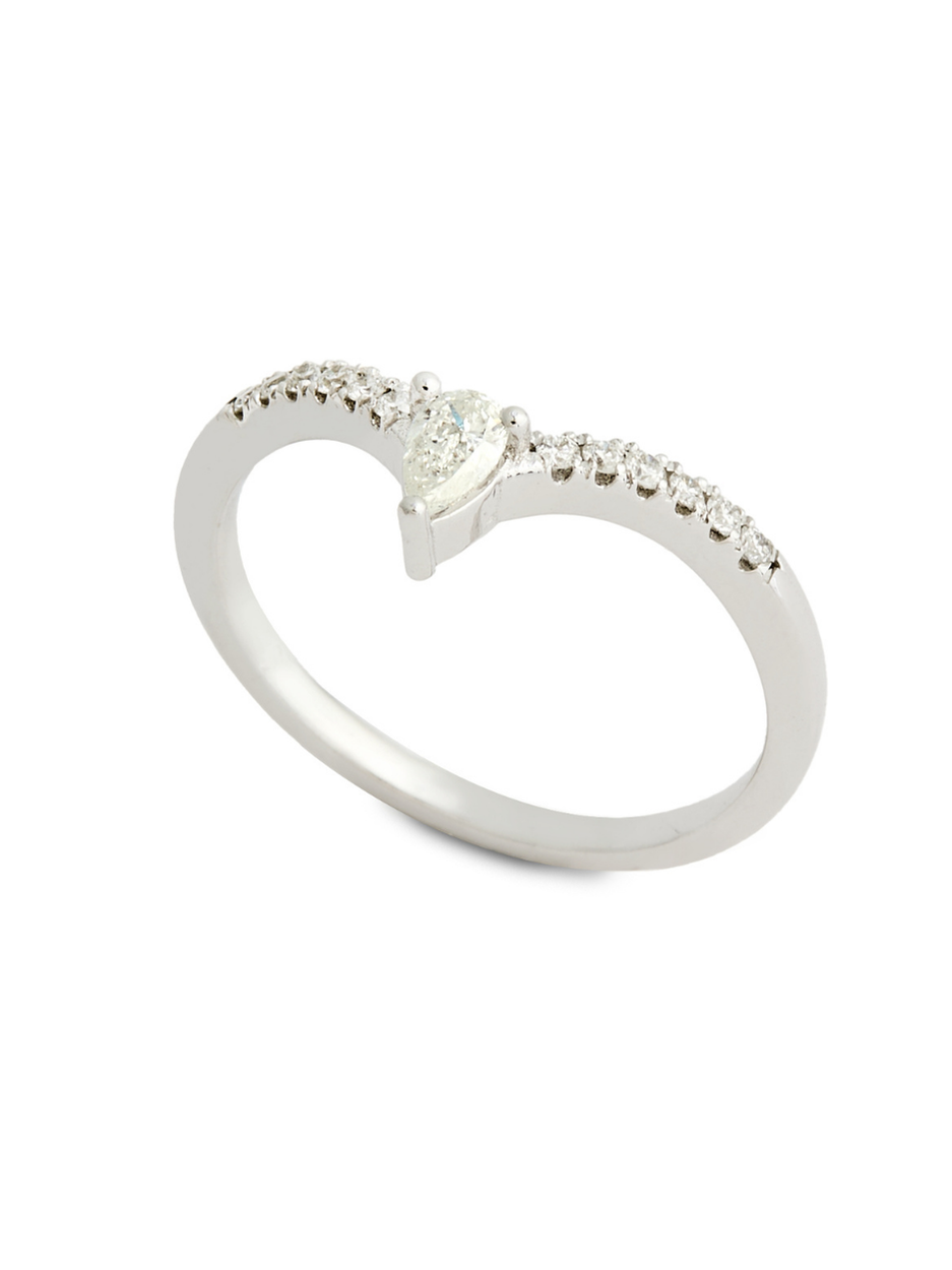 0.36 Karat Birdy Pırlanta Damla Yüzük