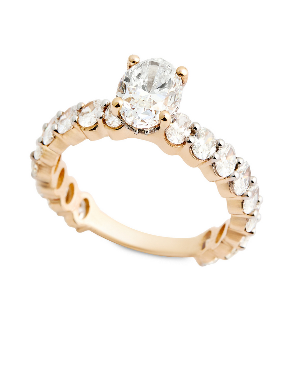 GIA 3.04 Karat Privy Pırlanta Oval Yüzük