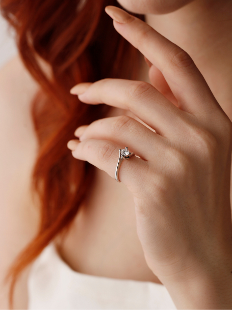 0.30 Karat Altair Pırlanta Yuvarlak Yüzük