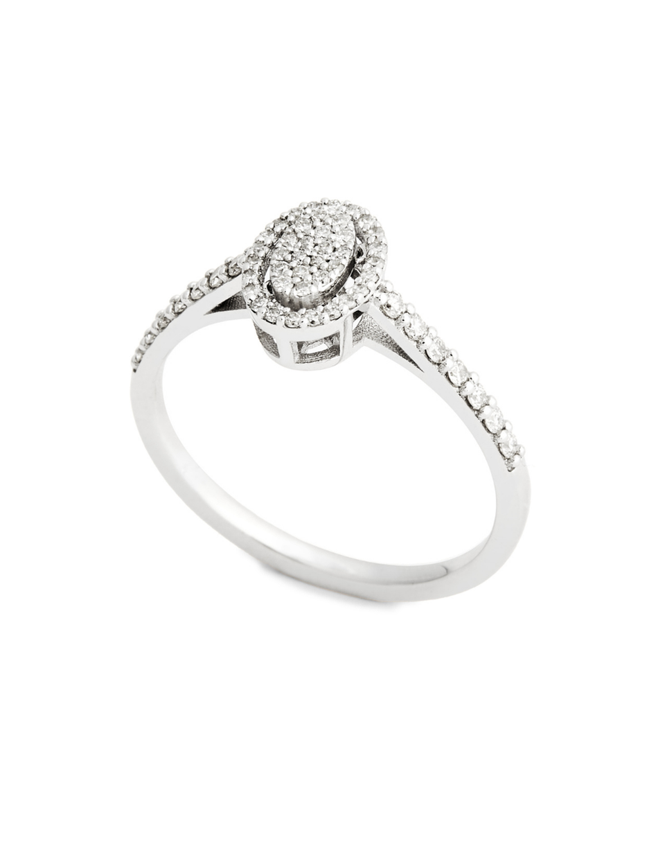 0.21 Karat Hydri Oval Pırlanta Yüzük