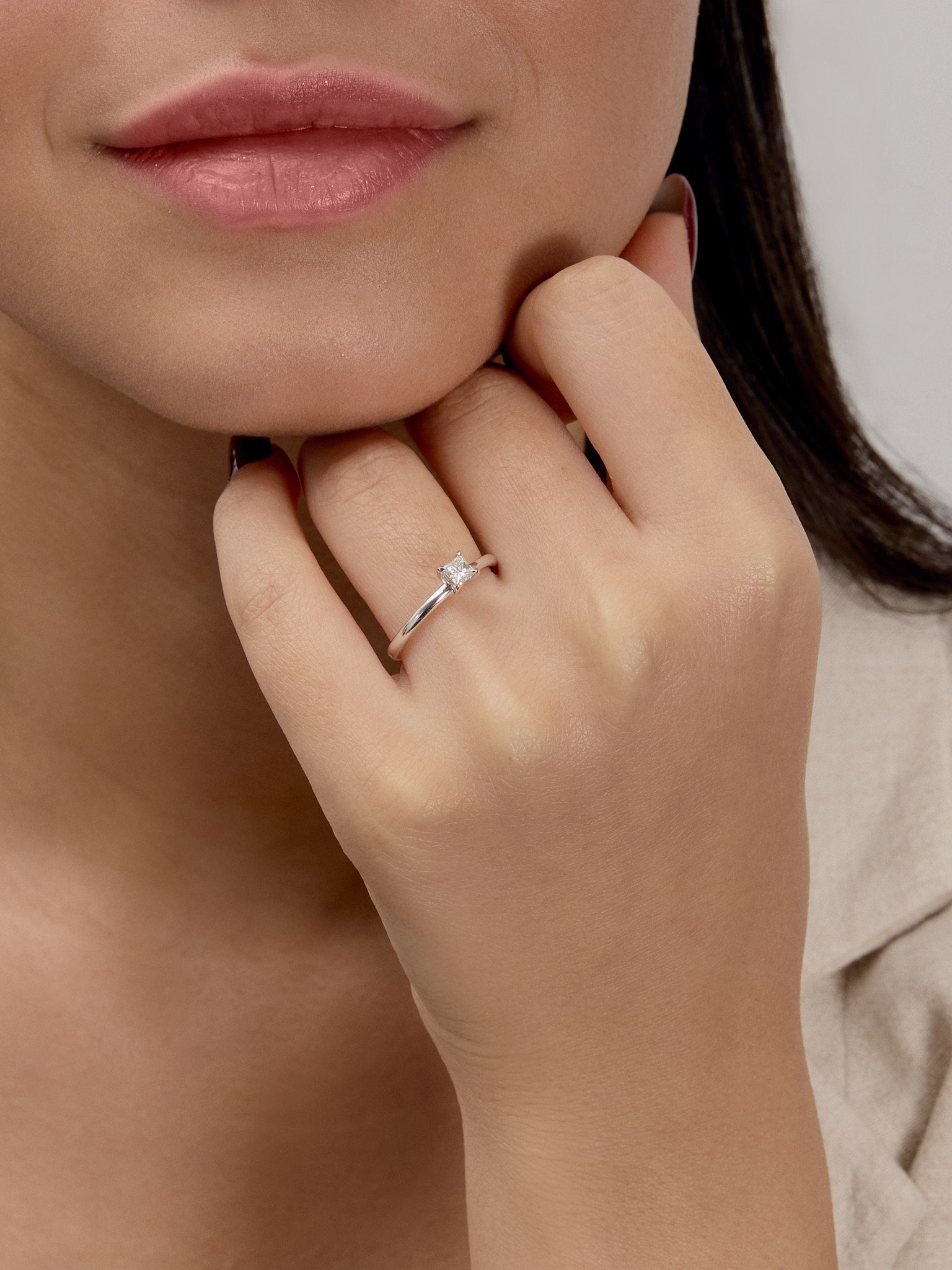 0.20 Karat Claris Pırlanta Prenses Yüzük