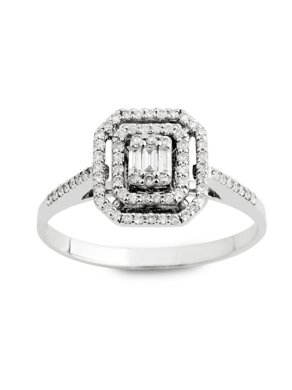 0.28 Karat Antares Pırlanta Baget Yüzük