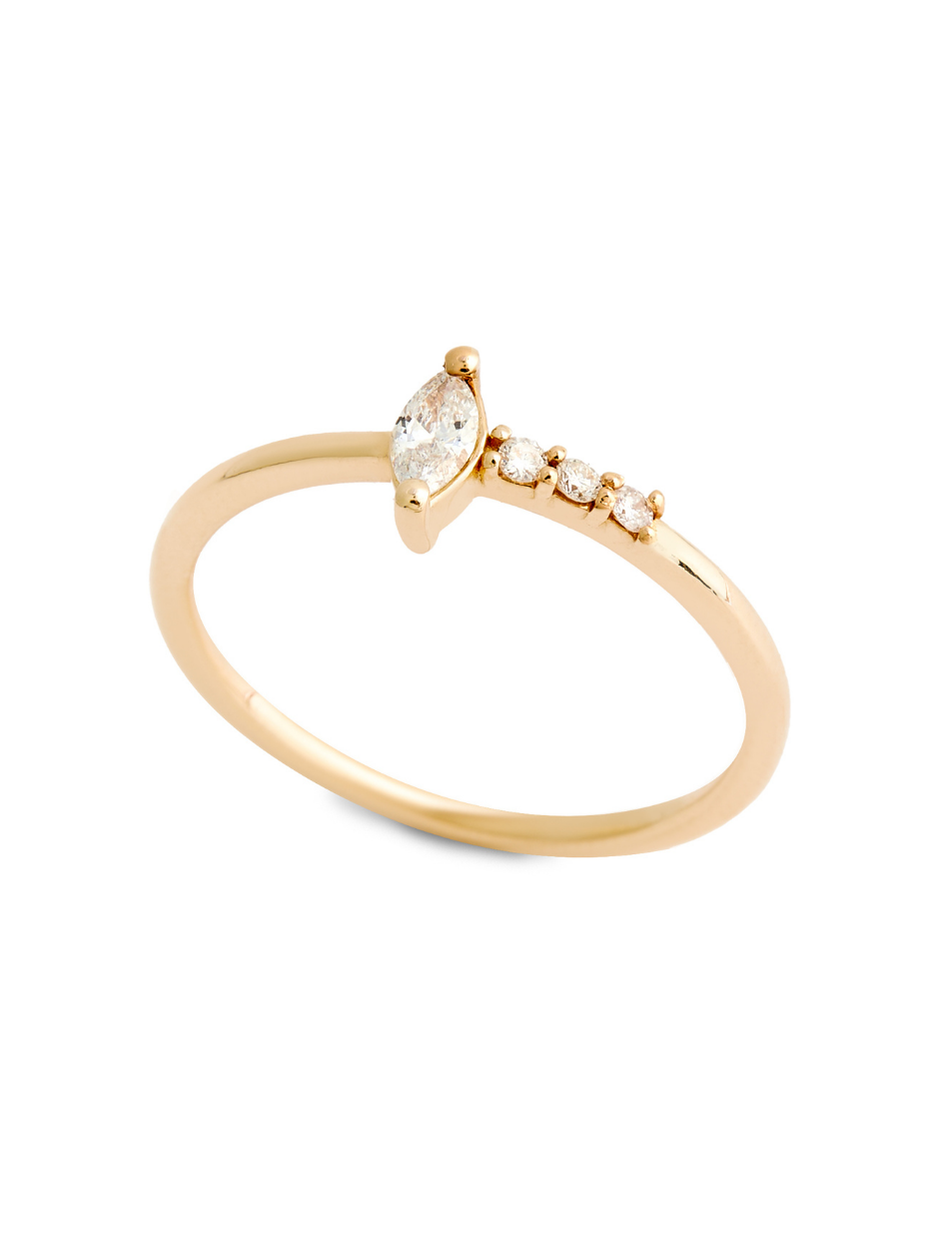 0.14 Karat Wait'er Pırlanta Yüzük