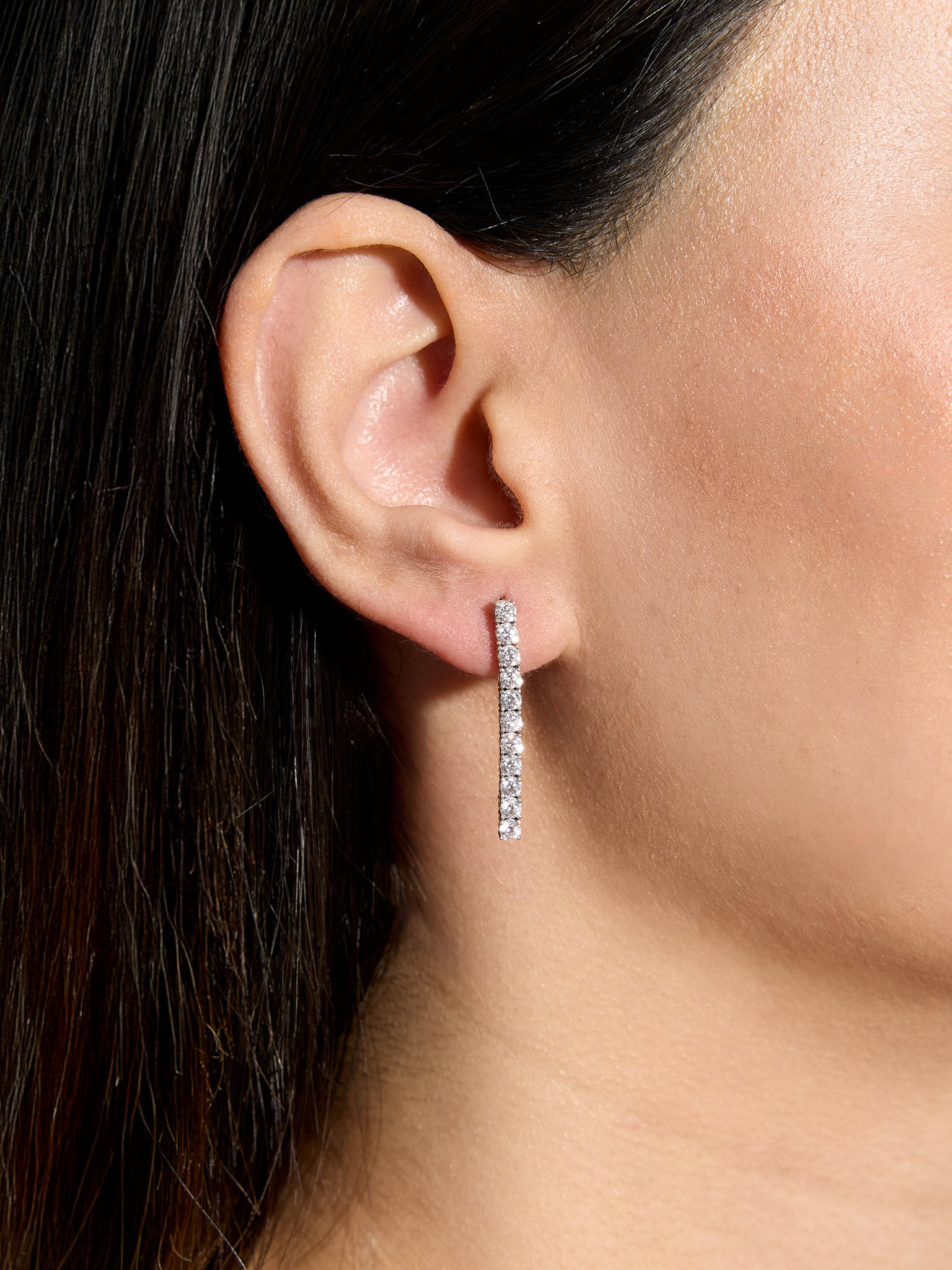 0.68 Karat Elaris Tennis Pırlanta Küpe