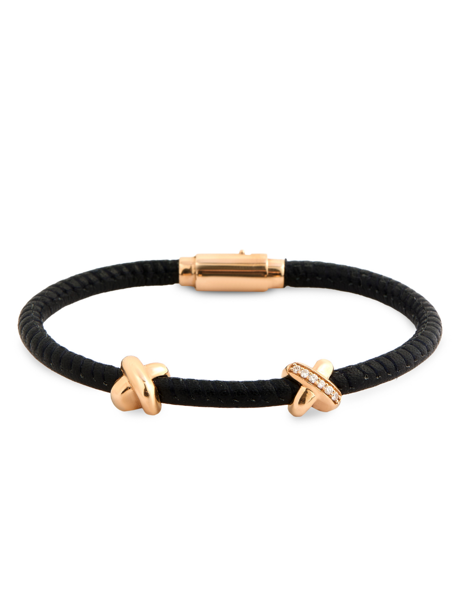 0.12 Karat Dot Pırlanta İp Bileklik