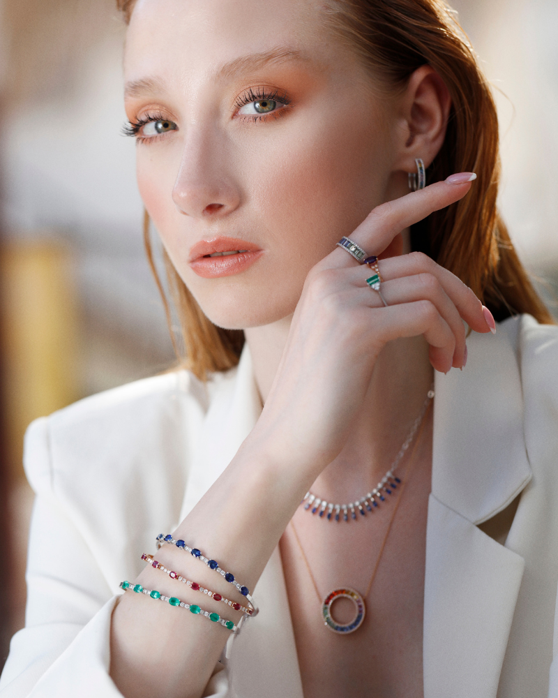 4.55 Karat Rainbow Pırlanta Kolye