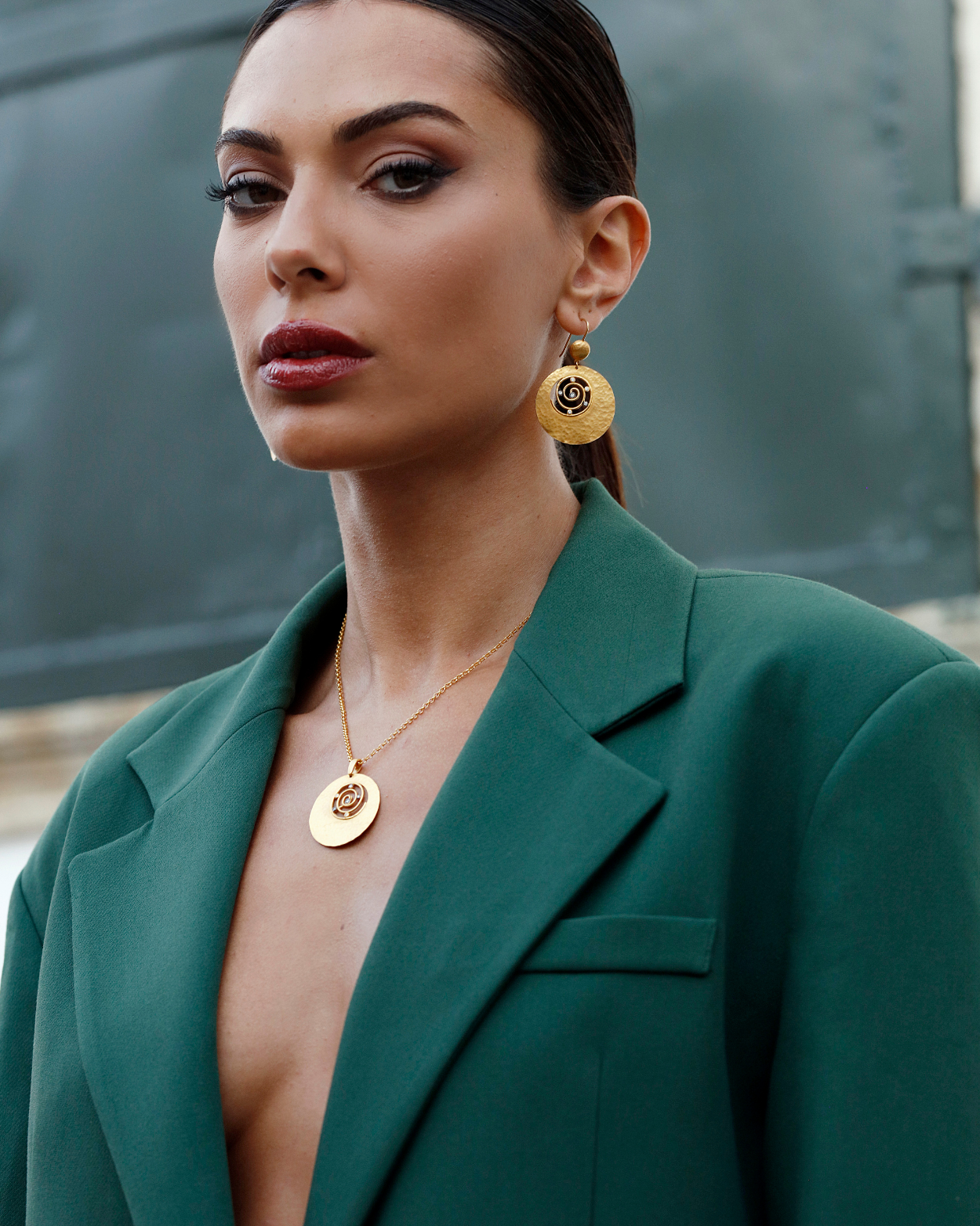 13.62 Gr. Sarmal Drop Küpe