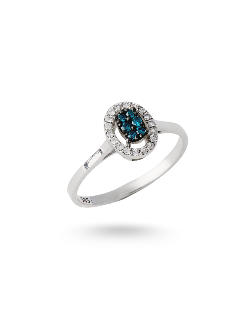 Blue Diamond Isolde Ring