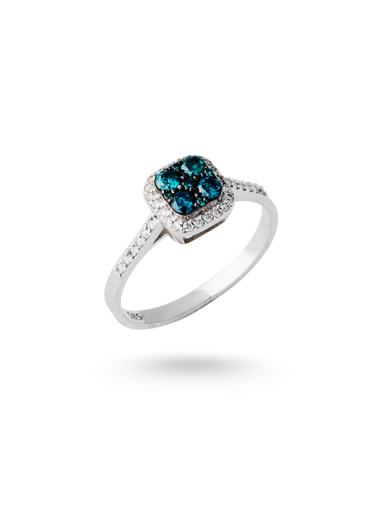 Blue Diamond Celoria Ring