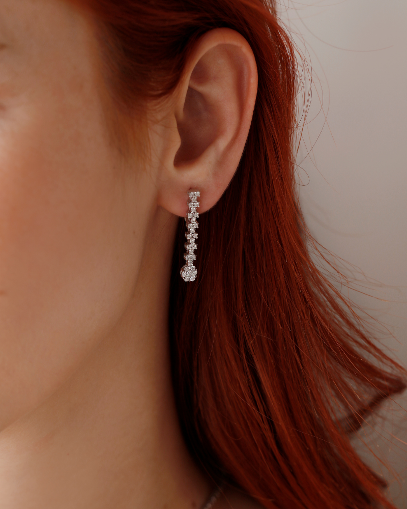 0.80 Karat Mythera Pırlanta Küpe