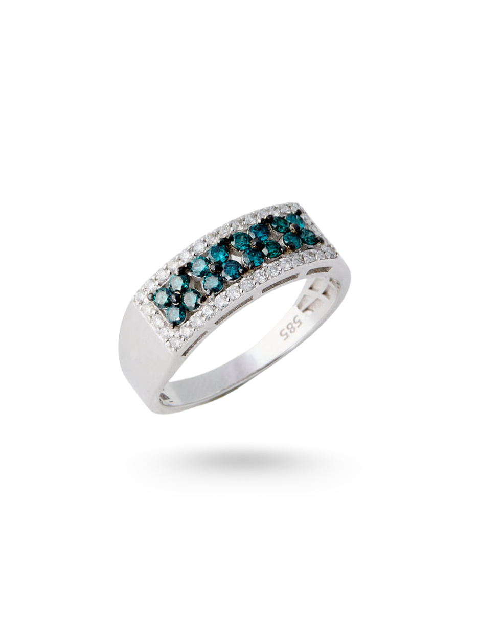 Blue Diamond Orivale Ring
