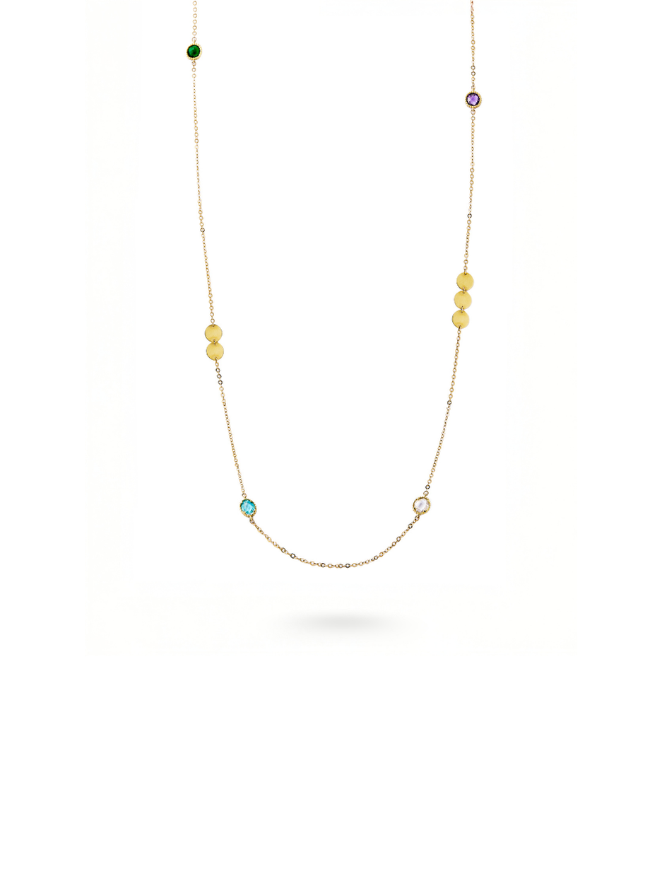 7.71 Gr. Color Marbles Altın Kolye