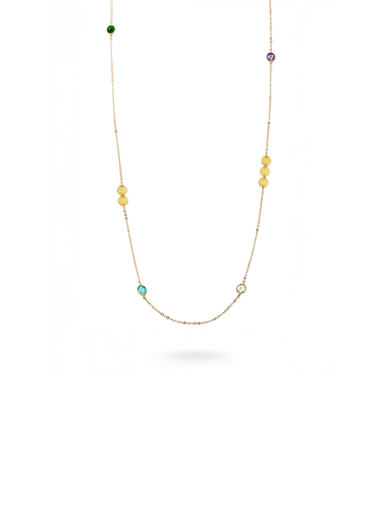 7.71 Gr. Color Marbles Altın Kolye