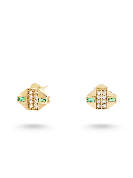 Trio Verde Studs