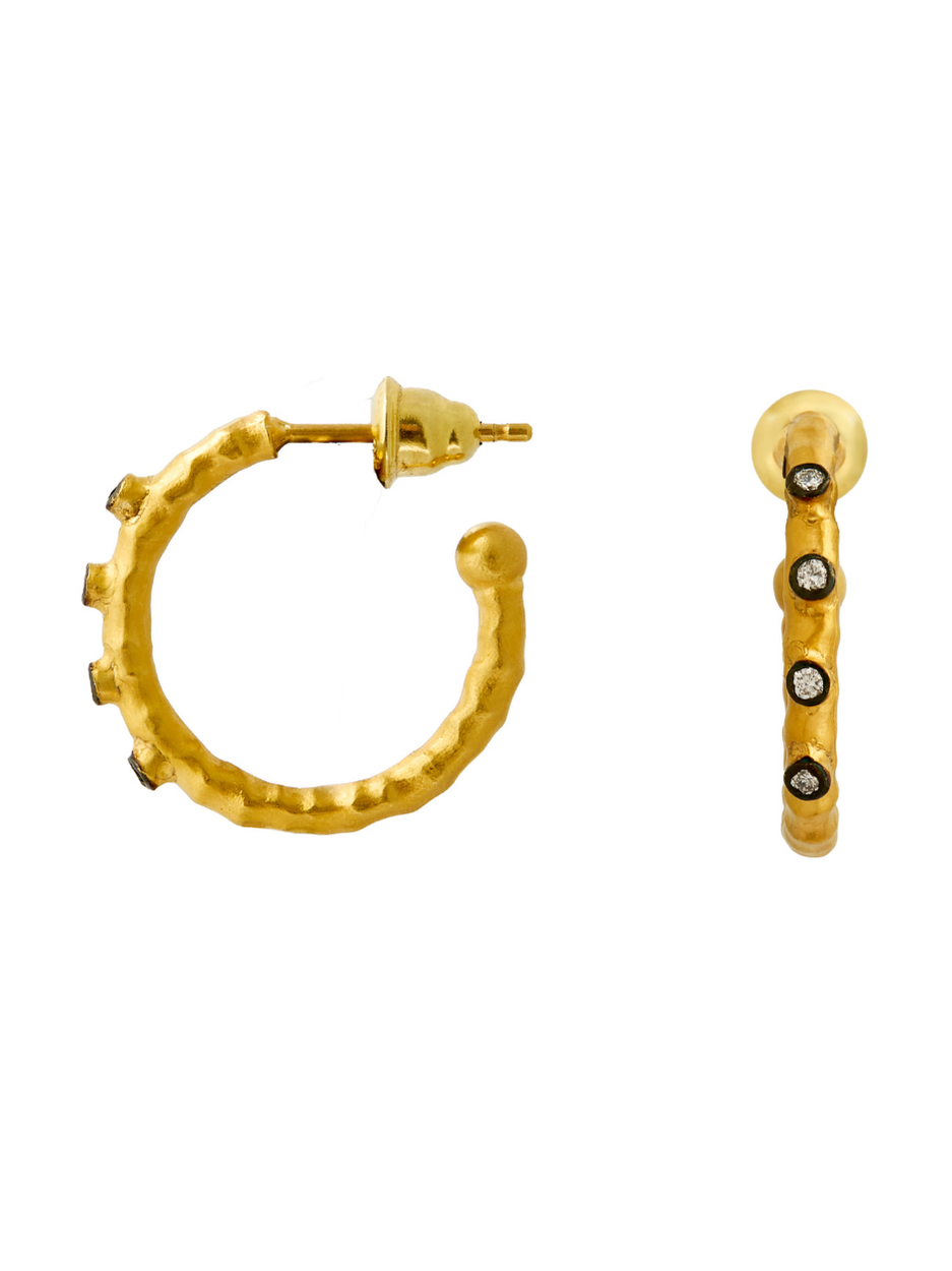 0.11 Karat Hazar Huggie Küpe