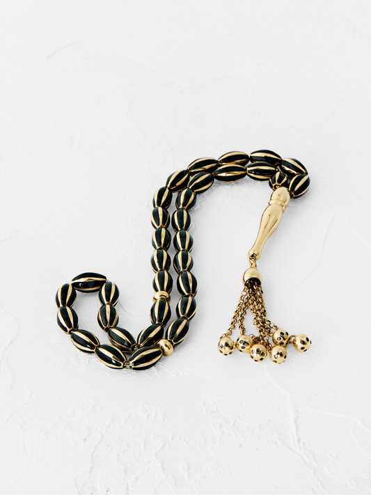 Altın Siyah Stil Tesbih