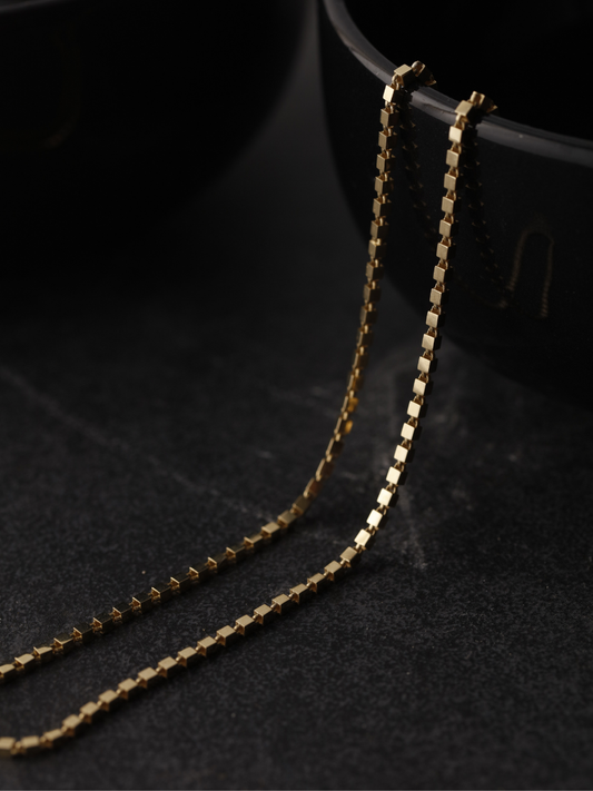 Altın Küp Detay Zincir