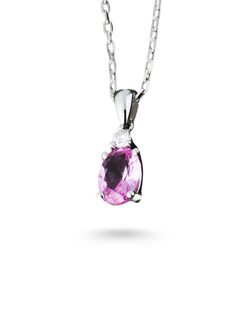 Pink Sapphire Kolye