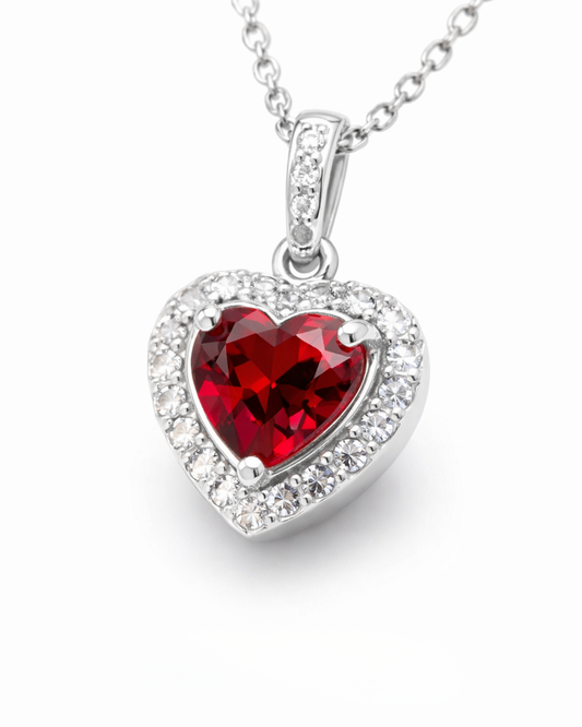 0.39 Karat Lover's Pırlanta Yakut Kolye