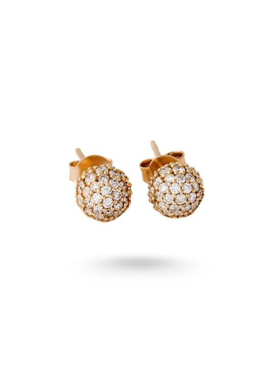 Marble Diamond Studs
