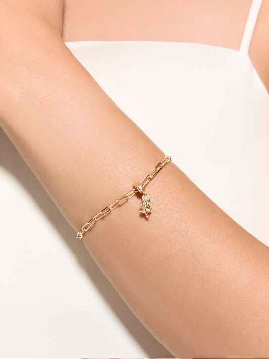 1.45 Gr. Zeytin Dalı Altın Charm