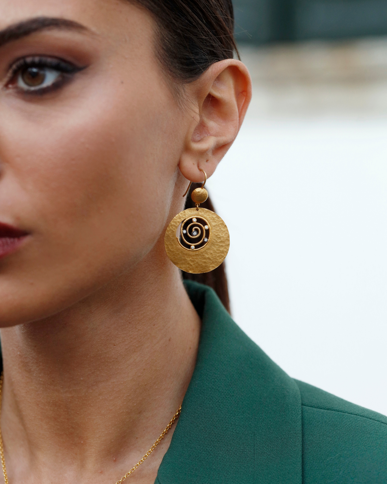 13.62 Gr. Sarmal Drop Küpe