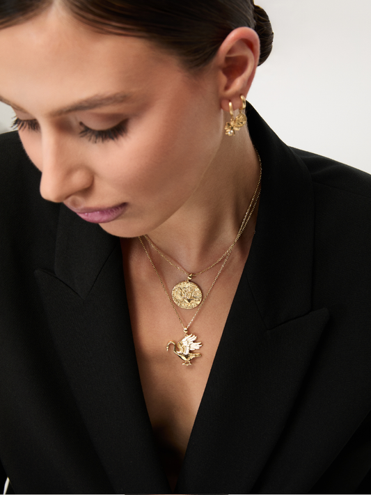 9.21 Gr. Kuğu Nişanı Altın Kolye