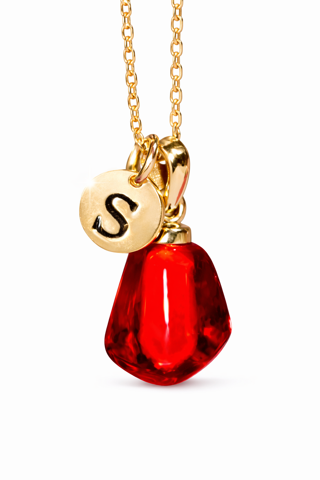 2.20 Gr. Nar Tanesi Altın Harfli Kolye