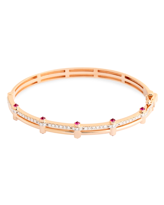 1.49 Karat Rosa Pırlanta Kelepçe
