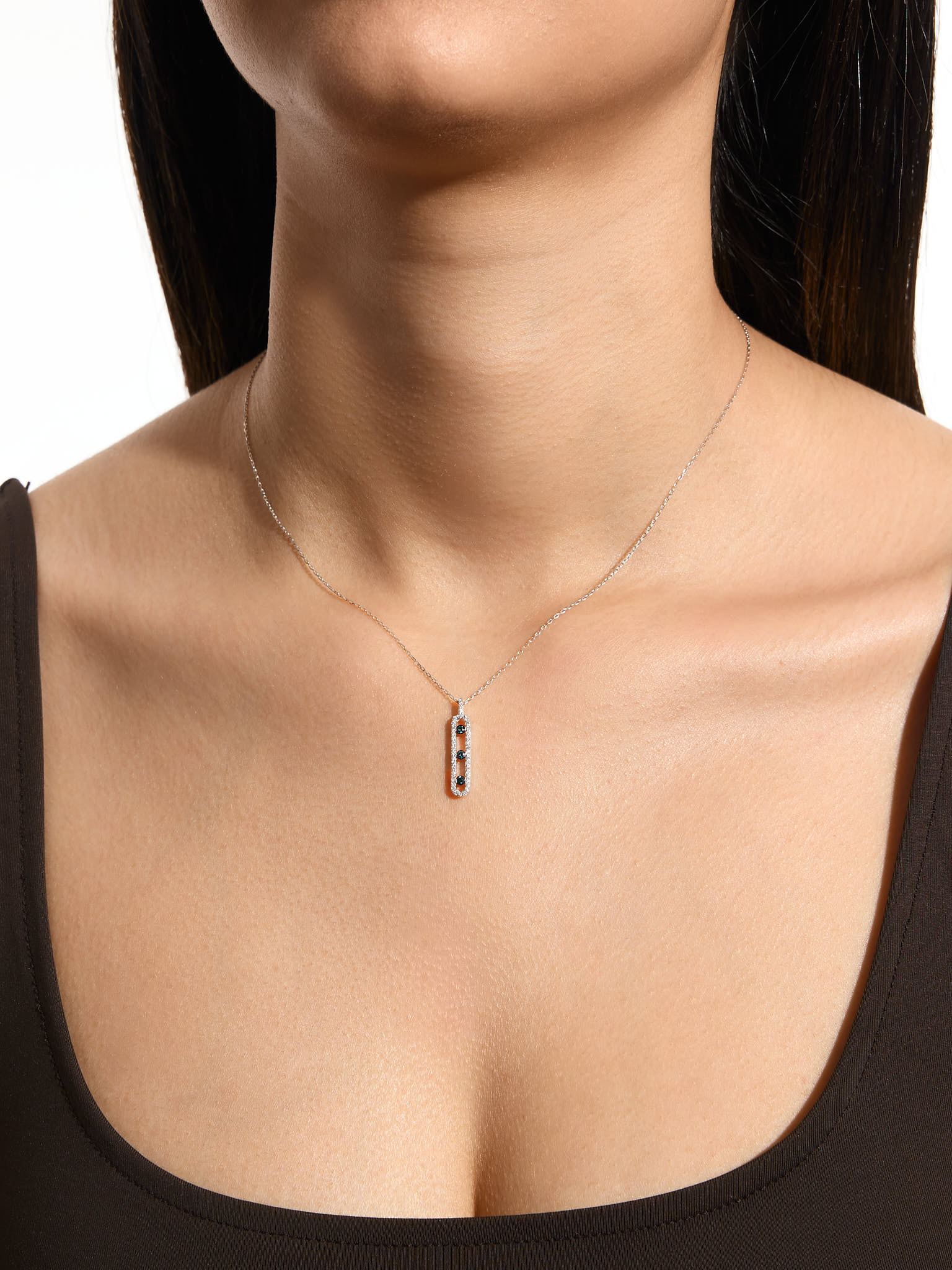 Blue Diamond Sıralı Kolye