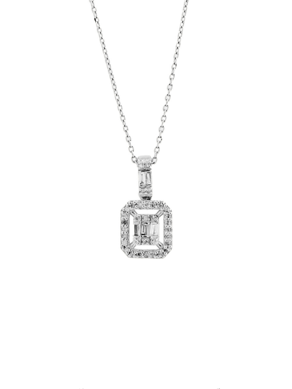 0.18 Karat Melda Pırlanta Kolye