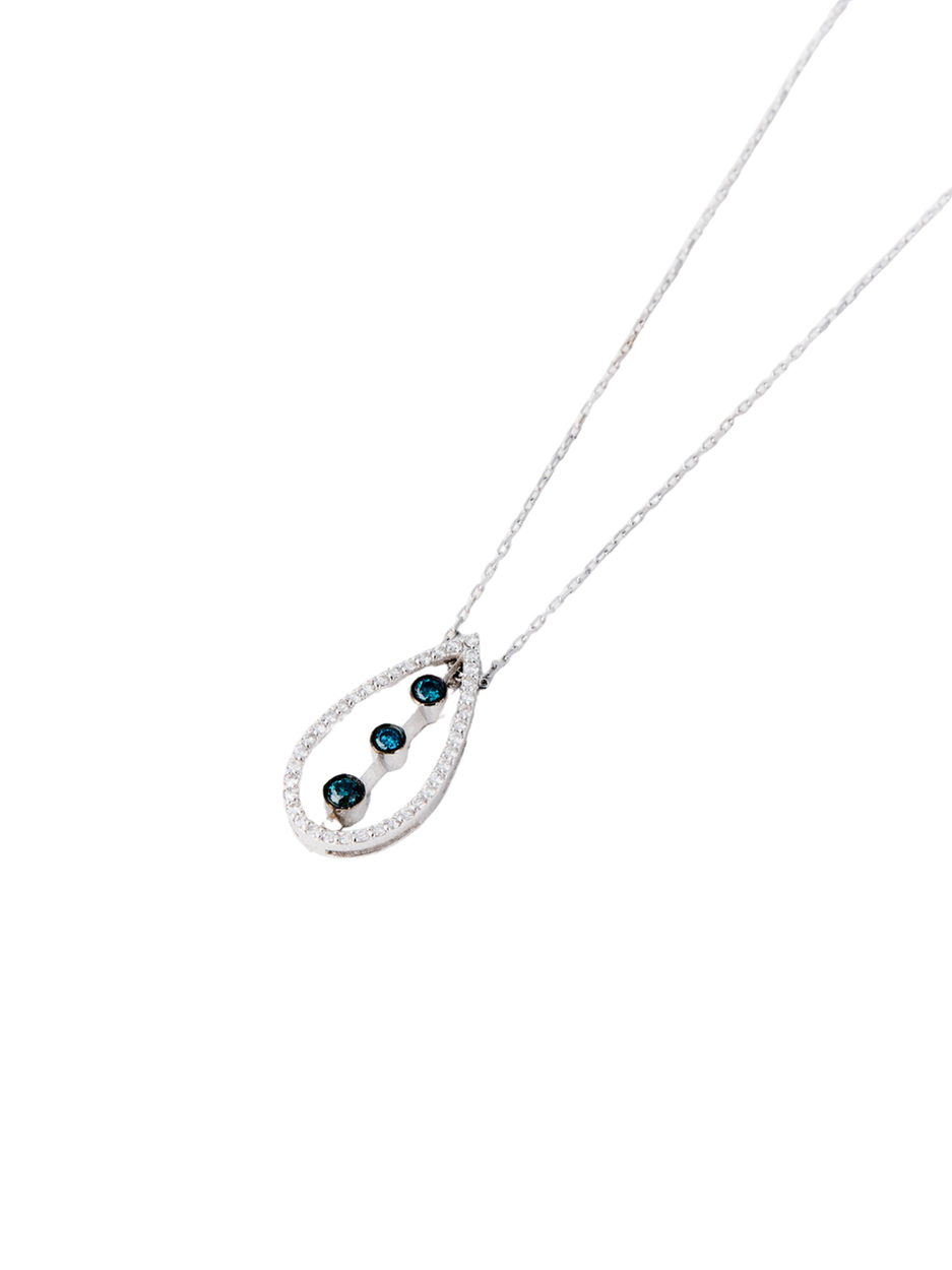 Blue Diamond Damla Kolye