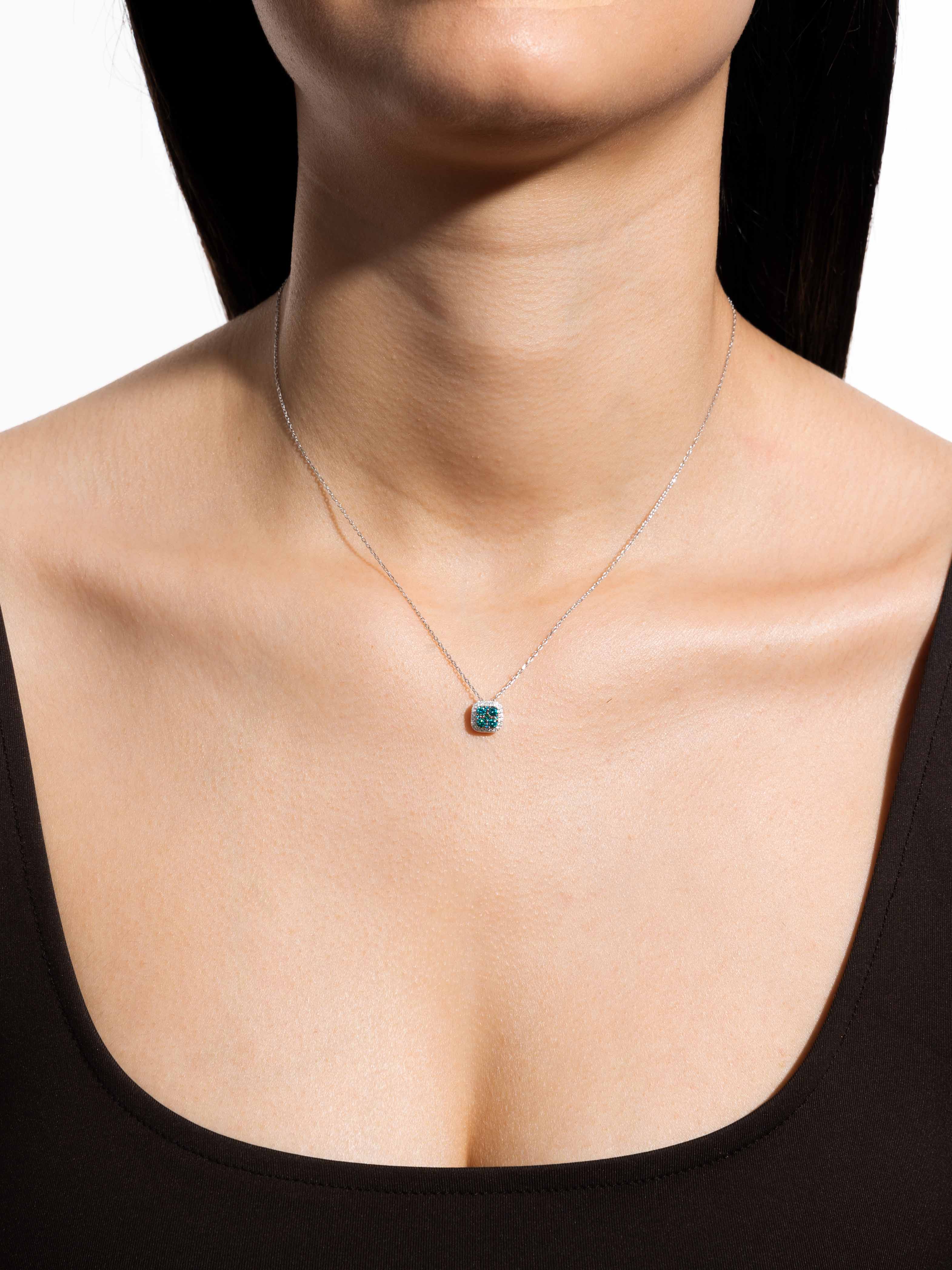 Blue Diamond Prenses Kolye