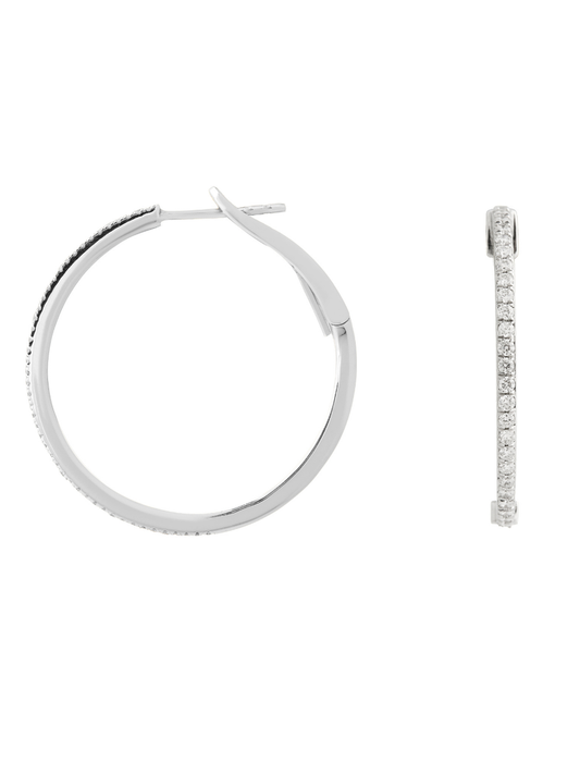 0.23 Karat Calyrex Pırlanta Hoop Küpe