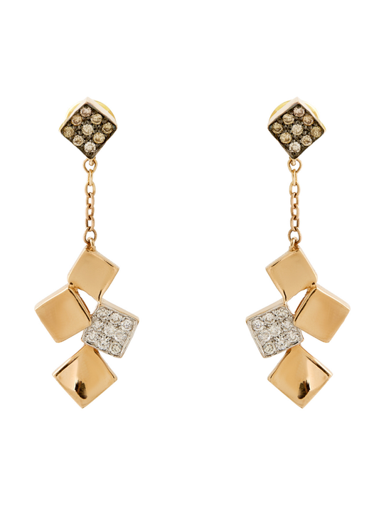 0.25 Karat Dices Pırlanta Küpe