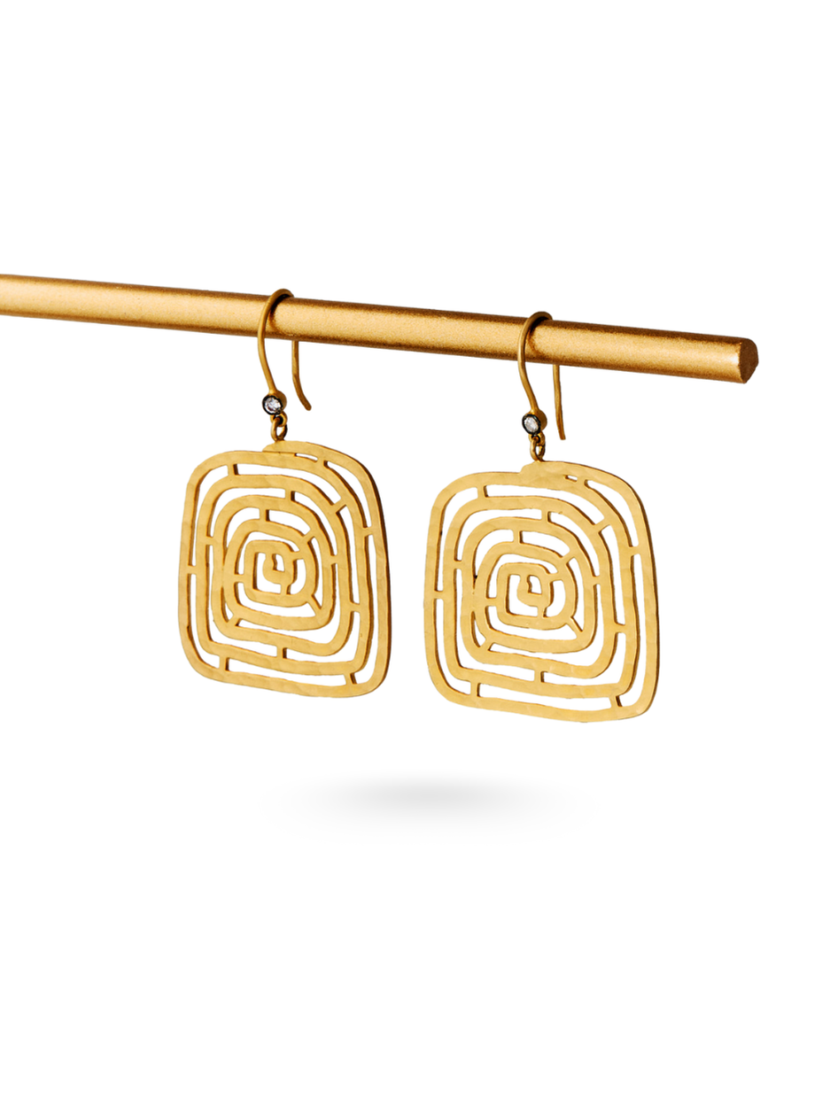 12.05 Gr. Maze Drop Küpe