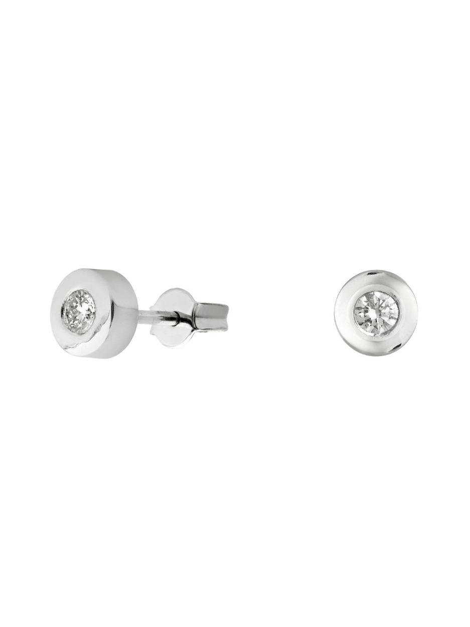 0.18 Karat Oberyx Pırlanta Stud Küpe