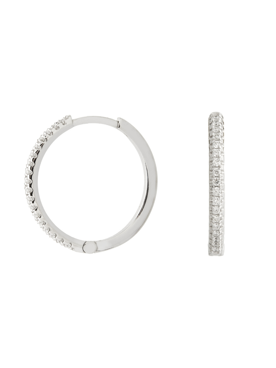 0.21 Karat Skywalker Pırlanta Hoops Küpe