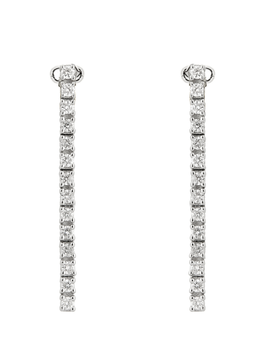 0.60 Karat Tennis Pırlanta Suyolu Küpe