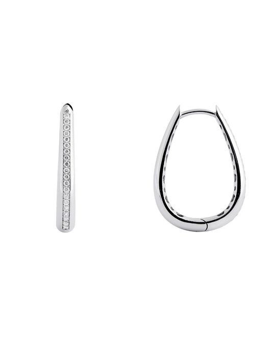 0.26 Karat Saidam Pırlanta Huggie Küpe