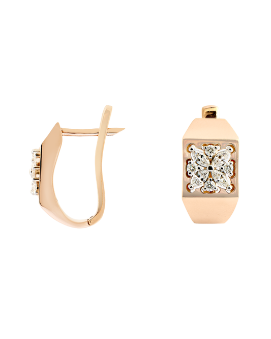 0.58 Karat Sonna Pırlanta Jacket Küpe