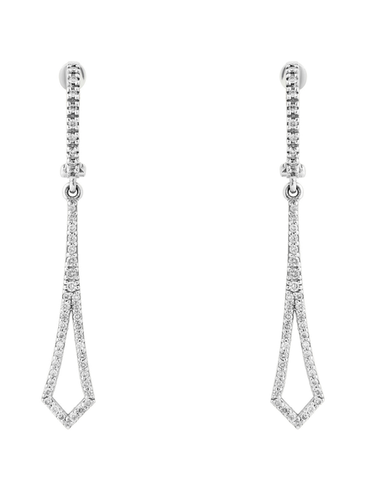 0.45 Karat Paris Pırlanta Küpe