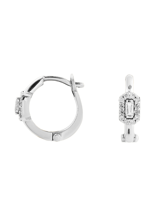 0.17 Karat Serenith Pırlanta Huggie Küpe