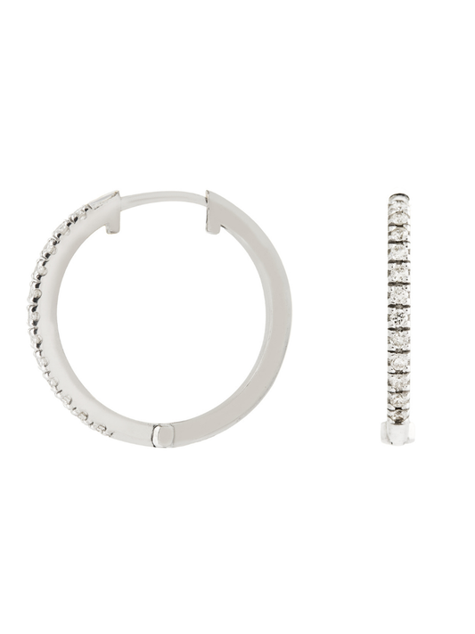 0.30 Karat Novaris Pırlanta Hoop Küpe