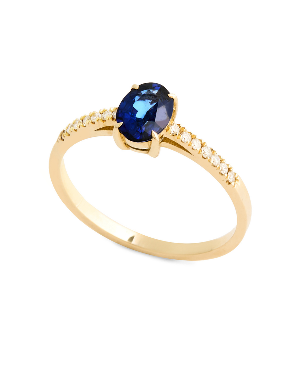 0.89 Karat Fair Oval Pırlanta Yüzük