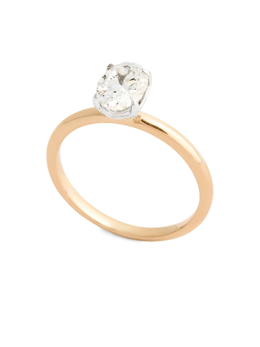 0.50 Karat Exortic Pırlanta Oval Yüzük