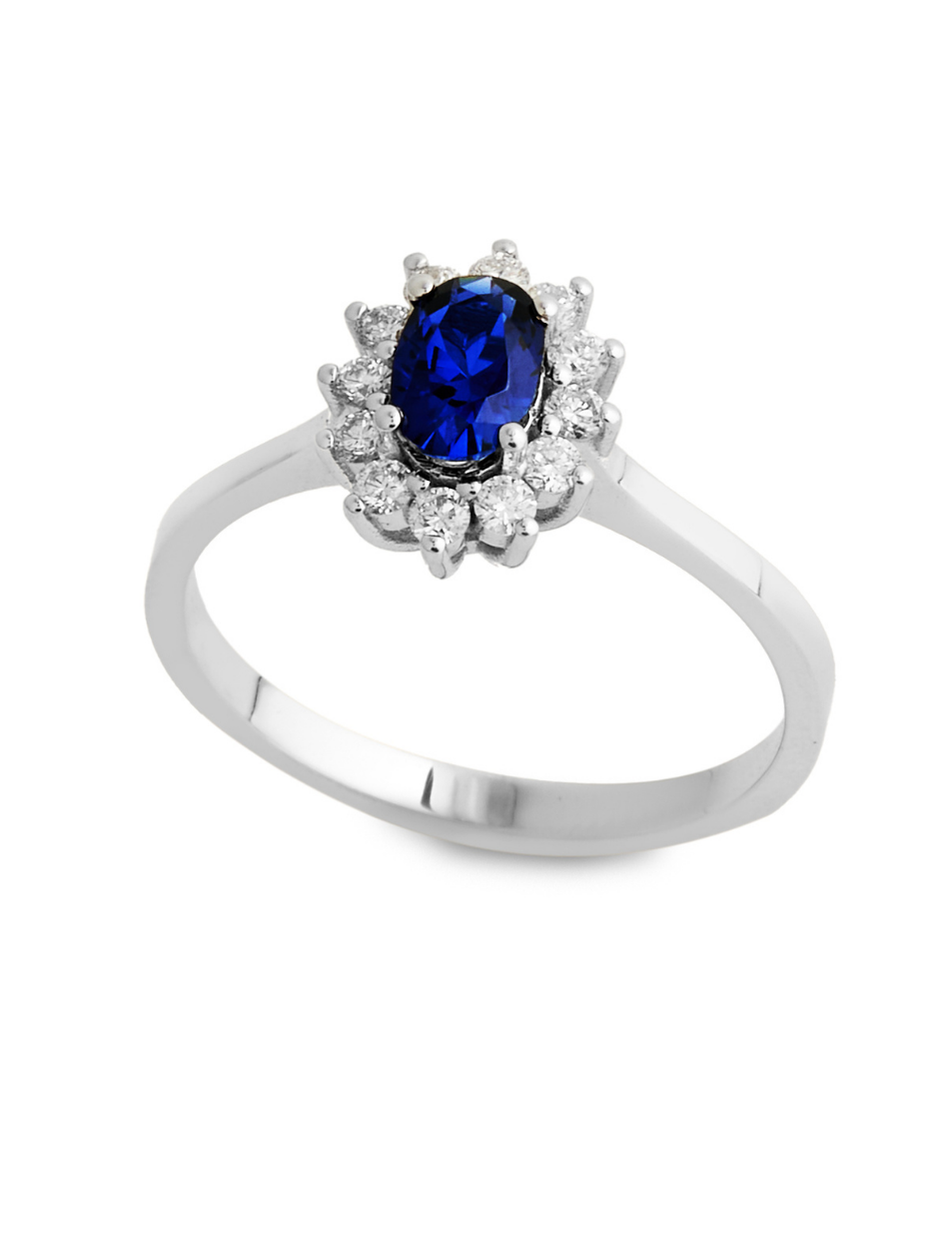 0.75 Karat Blur Pırlanta Oval Yüzük