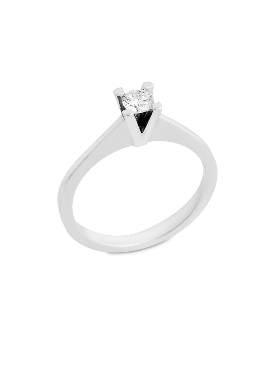 0.12 Karat Vega Pırlanta Yuvarlak Yüzük