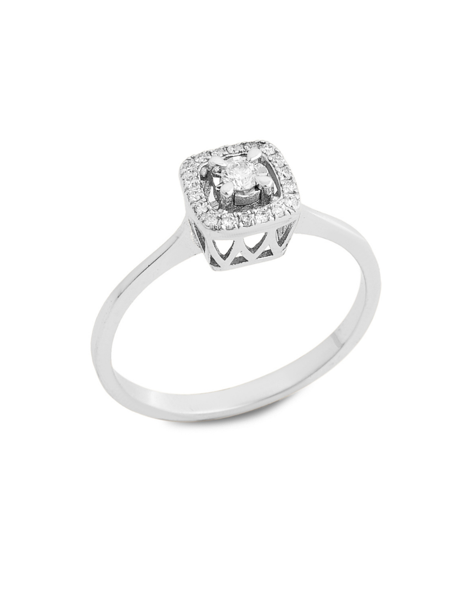 0.13 Karat Gliese Pırlanta Yuvarlak Yüzük